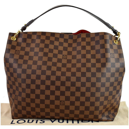 LOUIS VUITTON Graceful MM Damier Ebene Shoulder Bag Brown