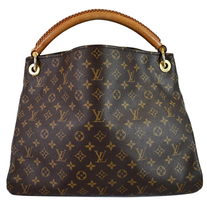 LOUIS VUITTON Artsy MM Monogram Canvas Shoulder Bag Brown