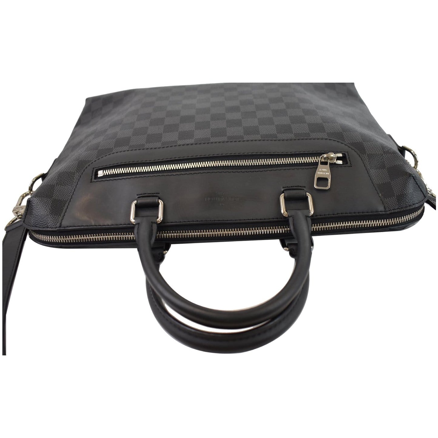 LOUIS VUITTON Porte-Documents Jour Graphite Briefcase Shoulder Bag Black