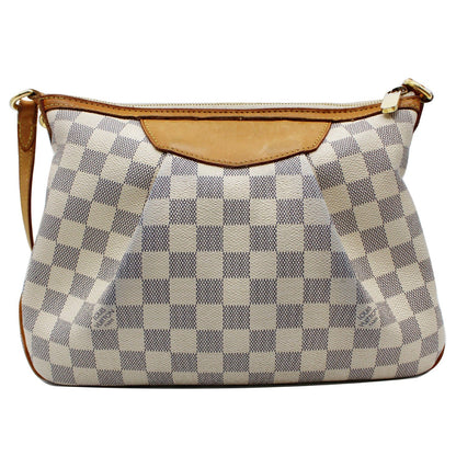 LOUIS VUITTON Damier Azur Siracusa PM Shoulder Bag