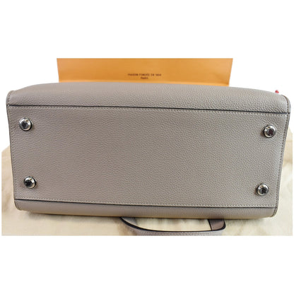 LOUIS VUITTON City Steamer MM Leather Shoulder Bag Grey