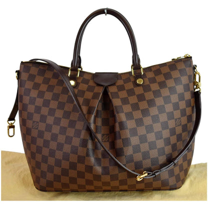 LOUIS VUITTON Siena GM Damier Ebene Shoulder Bag Brown