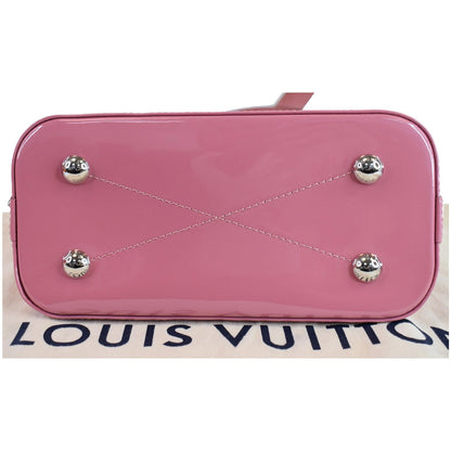 LOUIS VUITTON Alma BB Patent Leather Shoulder Bag Rose Blush