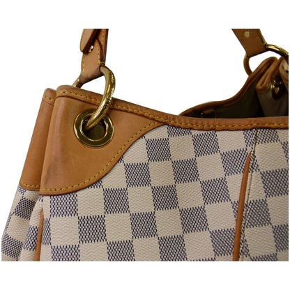 LOUIS VUITTON Galliera GM Damier Azur Shoulder Bag White
