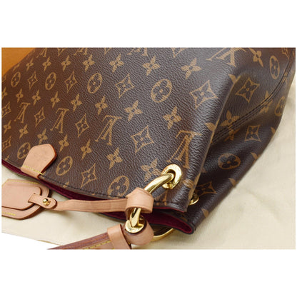 LOUIS VUITTON Graceful PM Monogram Canvas Shoulder Bag Brown