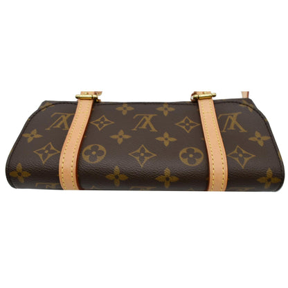 LOUIS VUITTON Marelle PM Monogram Canvas Shoulder Bag Brown