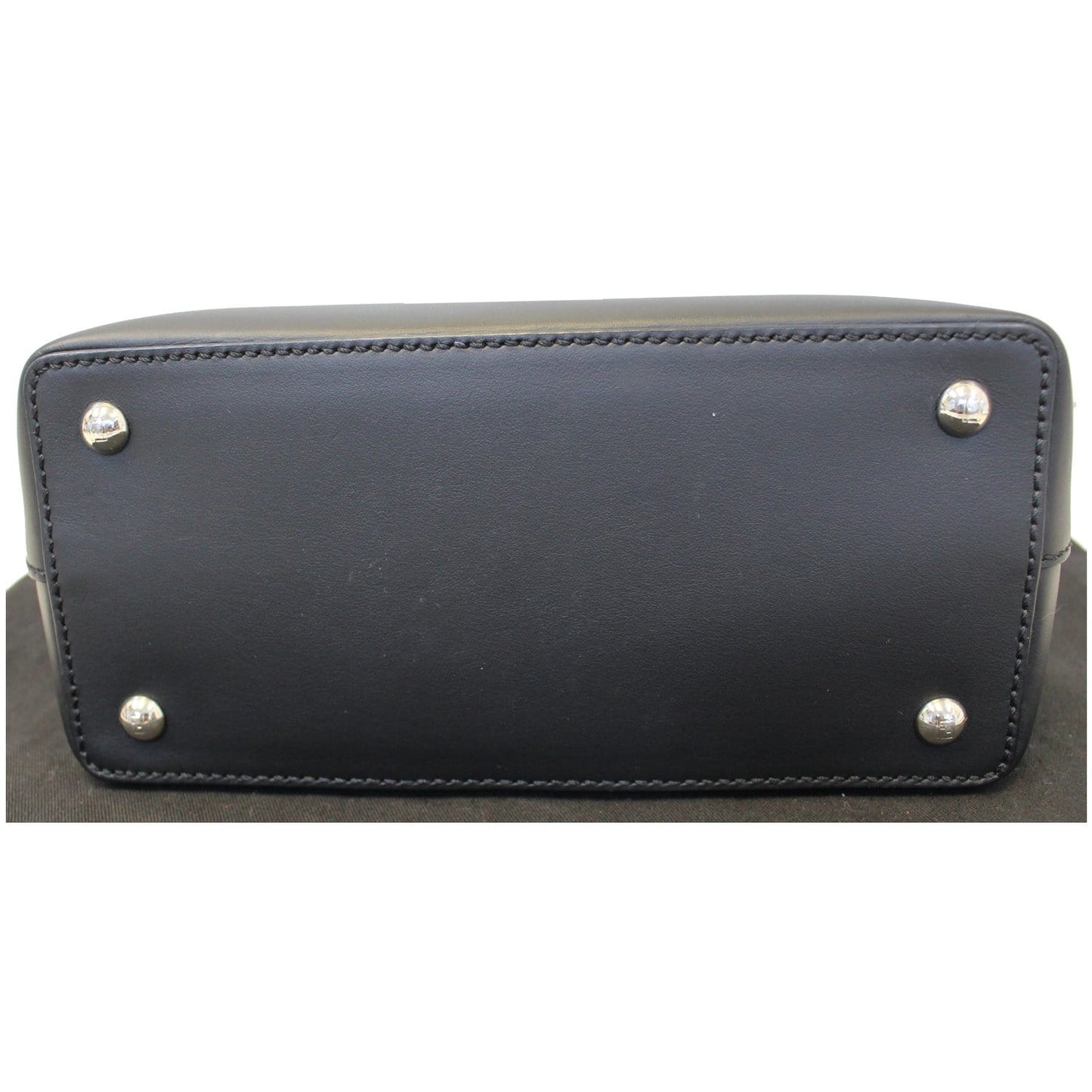 FENDI DotCom Faces Click Top Handle Embellished Leather Shoulder Handbag - Last Call