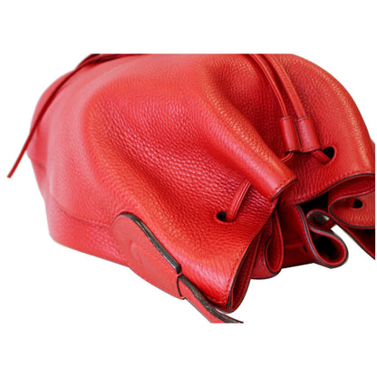 GUCCI Lady Tassel Bucket Leather Shoulder Bag Red 354472