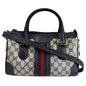 GUCCI Vintage Joy Boston GG Canvas Shoulder Bag Blue