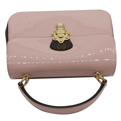 LOUIS VUITTON Cherrywood PM Patent Leather Shoulder Bag Rose Ballerine