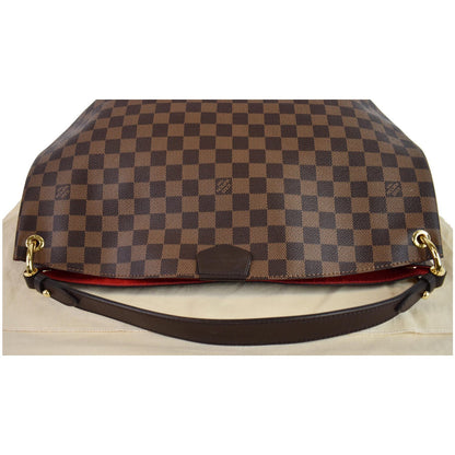 LOUIS VUITTON Graceful MM Damier Ebene Shoulder Bag Brown