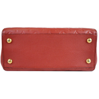 LOUIS VUITTON Trocadero Monogram Empreinte Leather Shoulder Bag Red