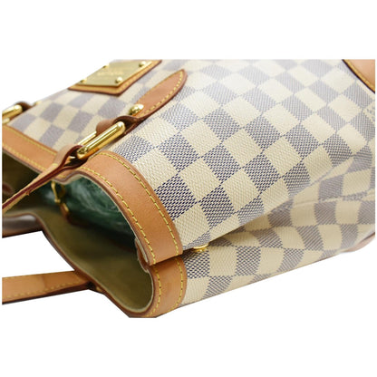 LOUIS VUITTON  Hampstead PM Damier Azur Shoulder Bag White