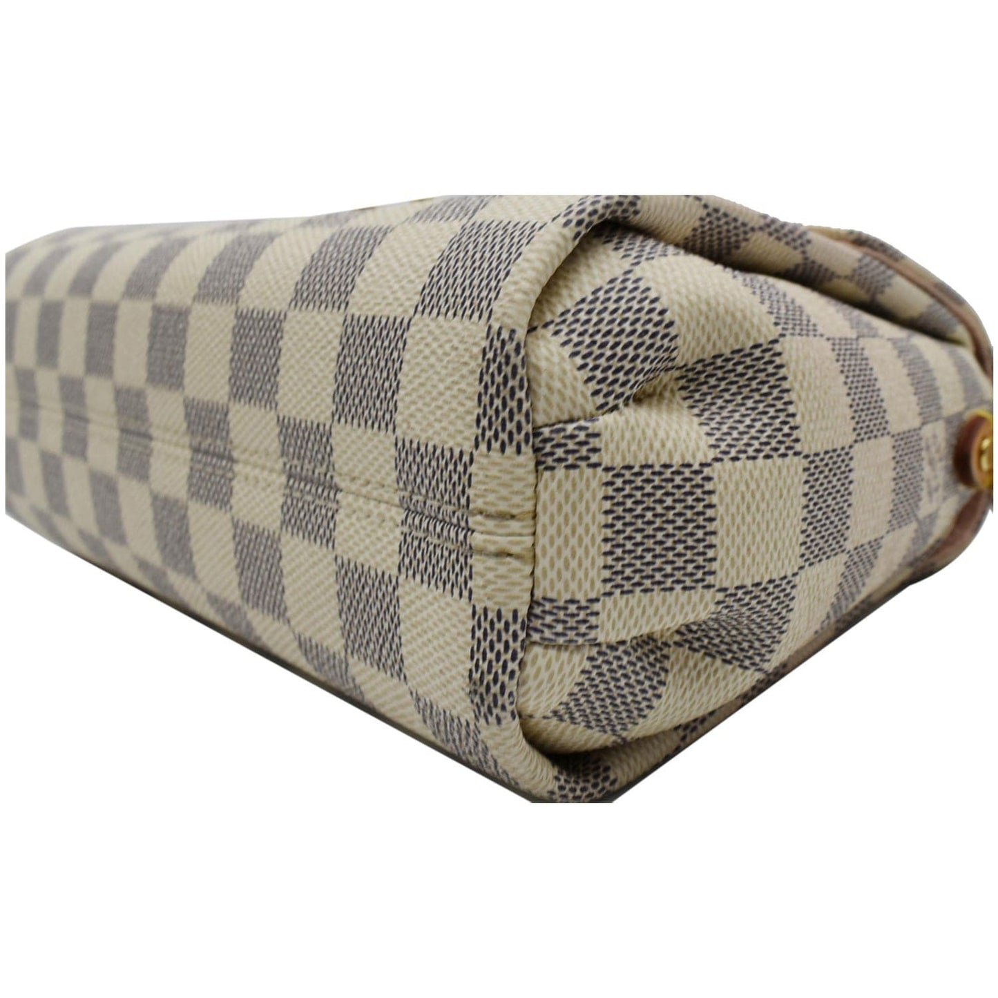 LOUIS VUITTON Croisette Damier Azur Shoulder Crossbody Bag White