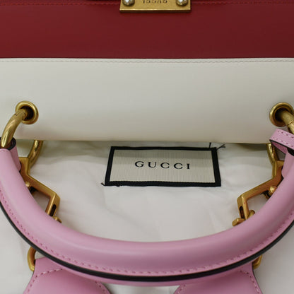 GUCCI Queen Margaret Bee Blind For Love Leather Shoulder Bag Multicolor 476541