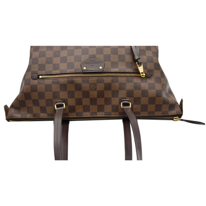 LOUIS VUITTON Iena MM Damier Ebene Shoulder Bag Brown