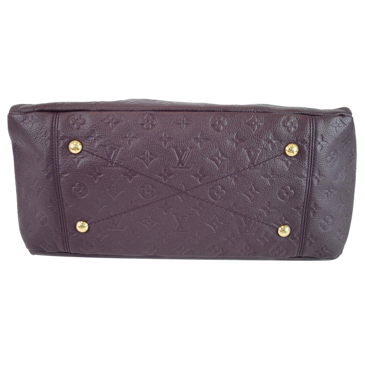 LOUIS VUITTON Artsy MM Empreinte Leather Shoulder Bag Aube
