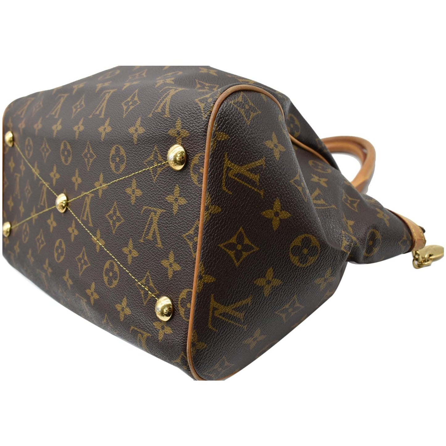 LOUIS VUITTON Tivoli GM Monogram Canvas Shoulder Bag Brown
