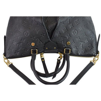 LOUIS VUITTON Mazarine MM Monogram Empreinte Shoulder Bag Black