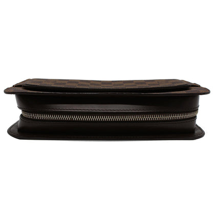 LOUIS VUITTON Saint Louis Damier Ebene Pochette Clutch Bag Brown