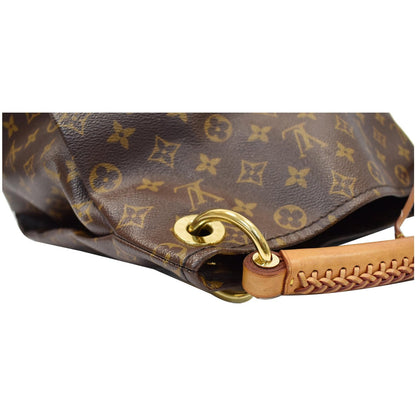LOUIS VUITTON Artsy MM Monogram Canvas Shoulder Bag Brown