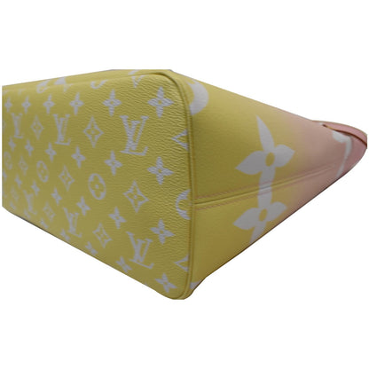 LOUIS VUITTON Neverfull MM Pool Monogram Giant Tote Shoulder Bag Light Pink