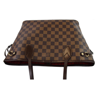 LOUIS VUITTON Neverfull PM Damier Ebene Shoulder Bag Brown