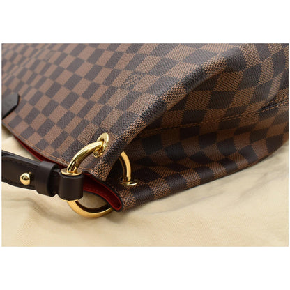 LOUIS VUITTON Graceful MM Damier Ebene Shoulder Bag Brown