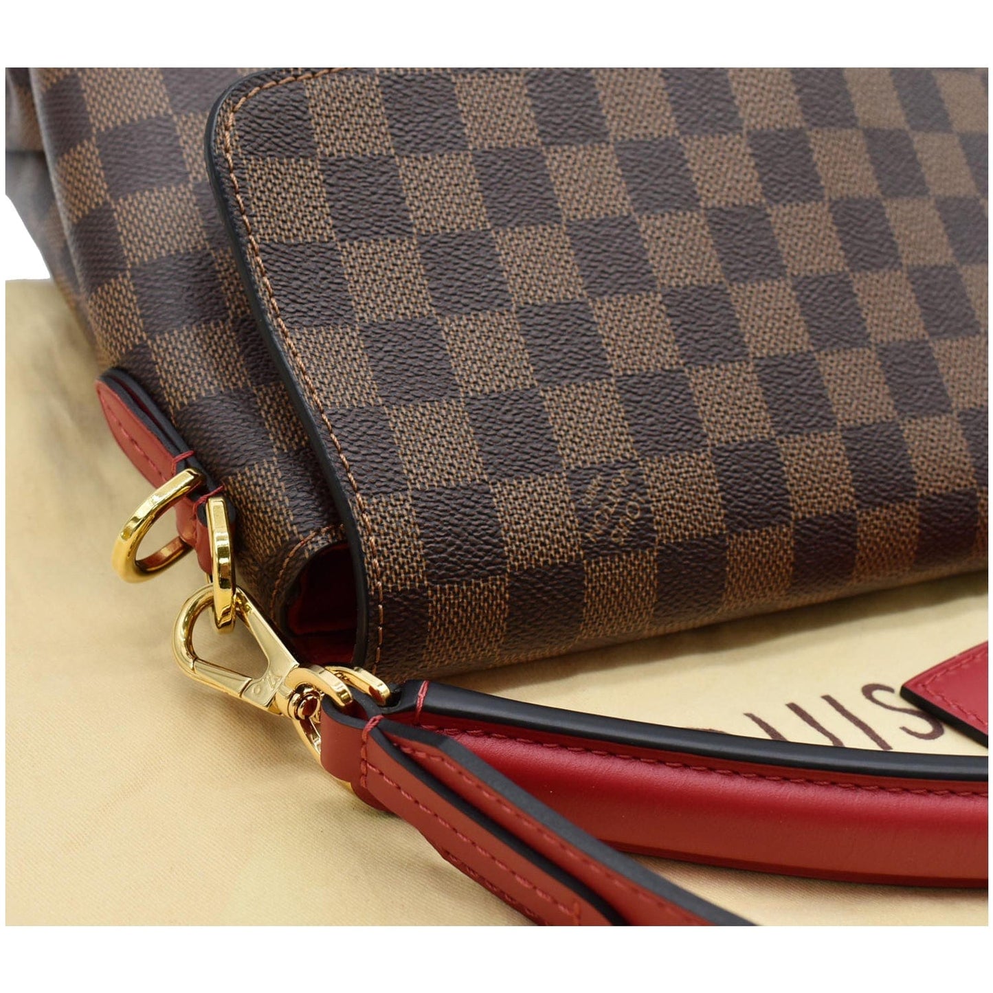 LOUIS VUITTON Beaubourg MM Damier Ebene Shoulder Bag Brown
