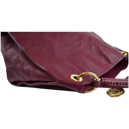LOUIS VUITTON Artsy MM Empreinte Leather Shoulder Bag Mulberry