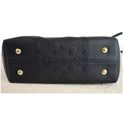 LOUIS VUITTON Melie Empreinte Leather Hobo Shoulder Bag Black