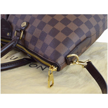 LOUIS VUITTON Siena GM Damier Ebene Shoulder Bag Brown