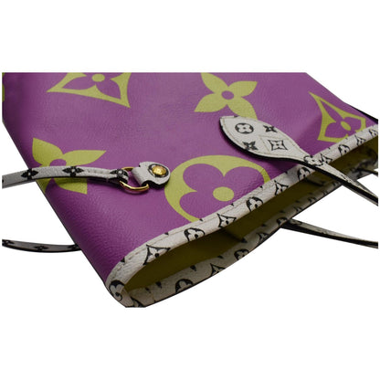 LOUIS VUITTON Giant Neverfull MM Monogram Canvas Shoulder Bag Multicolor
