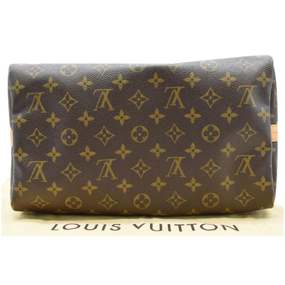 LOUIS VUITTON Speedy 30 Bandouliere Monogram Canvas Shoulder Bag Brown