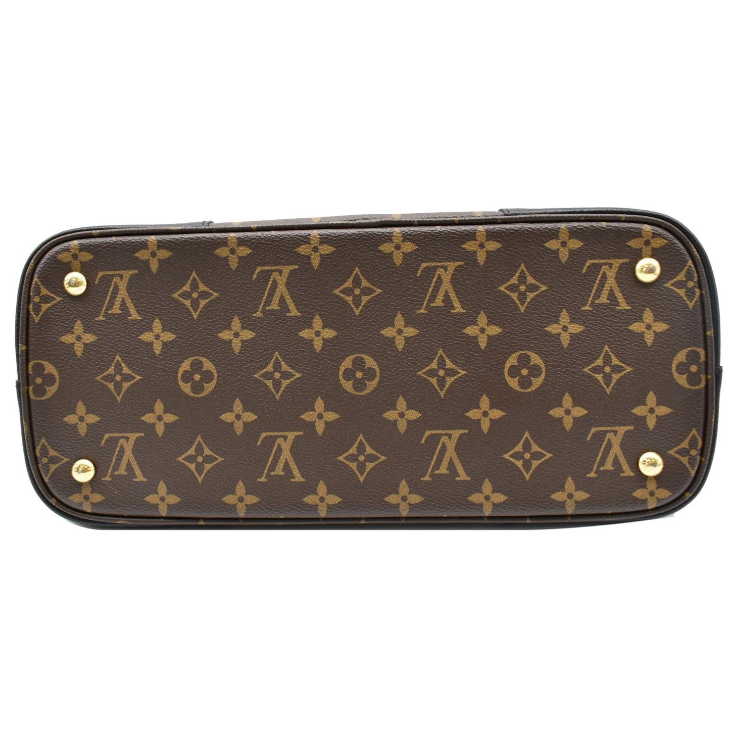 LOUIS VUITTON Flandrin Monogram Canvas Tote Shoulder Bag Brown