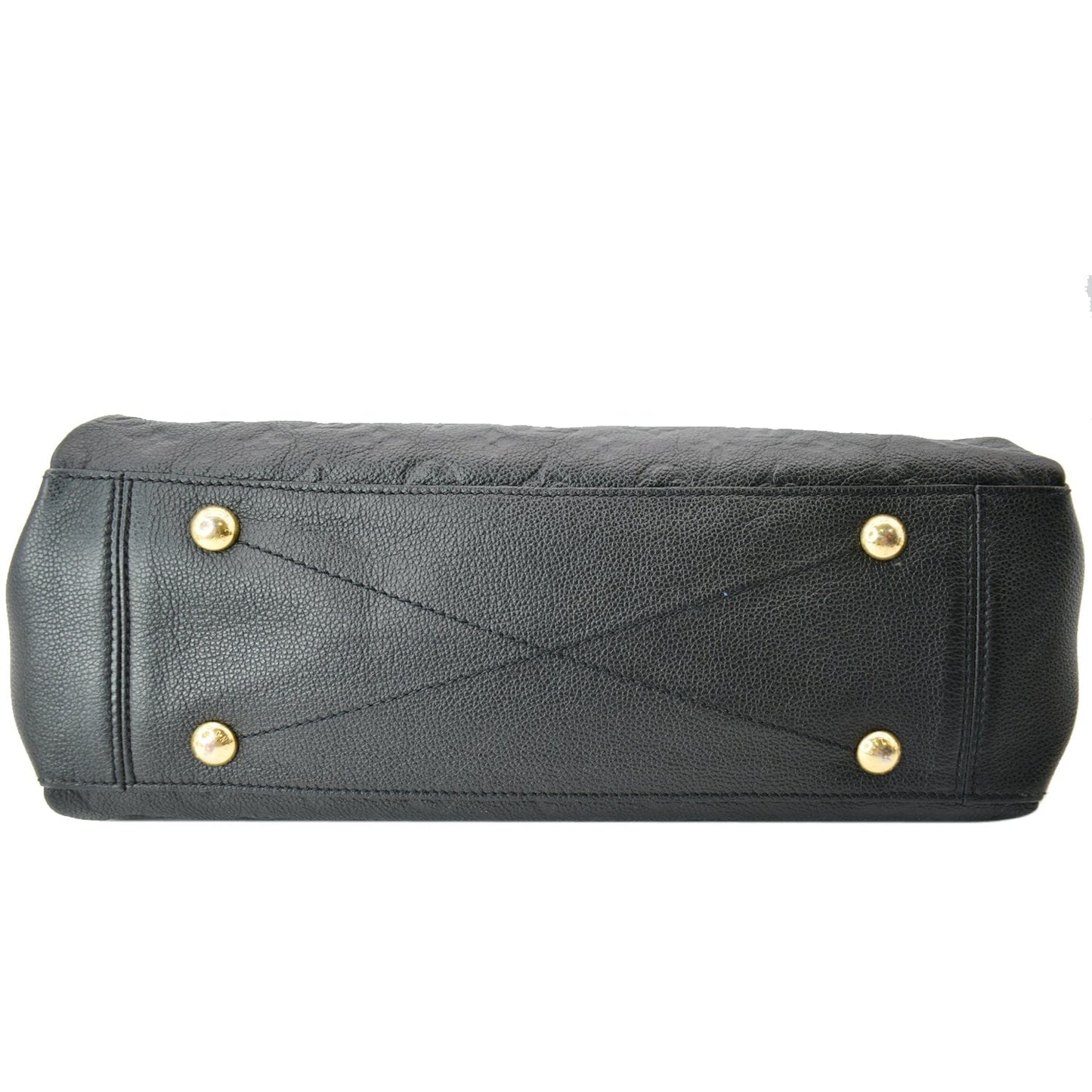 LOUIS VUITTON Surene MM Empreinte Leather Shoulder Bag Black