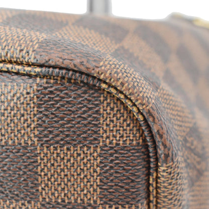 LOUIS VUITTON Neverfull PM Damier Ebene Shoulder Bag Brown