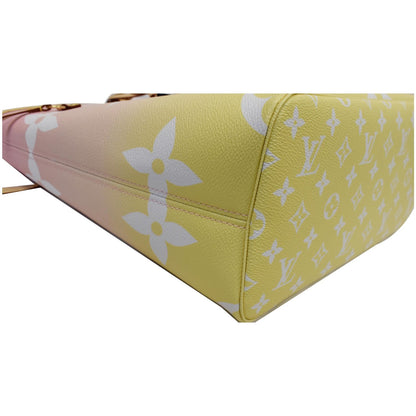 LOUIS VUITTON Neverfull MM Pool Monogram Giant Tote Shoulder Bag Light Pink