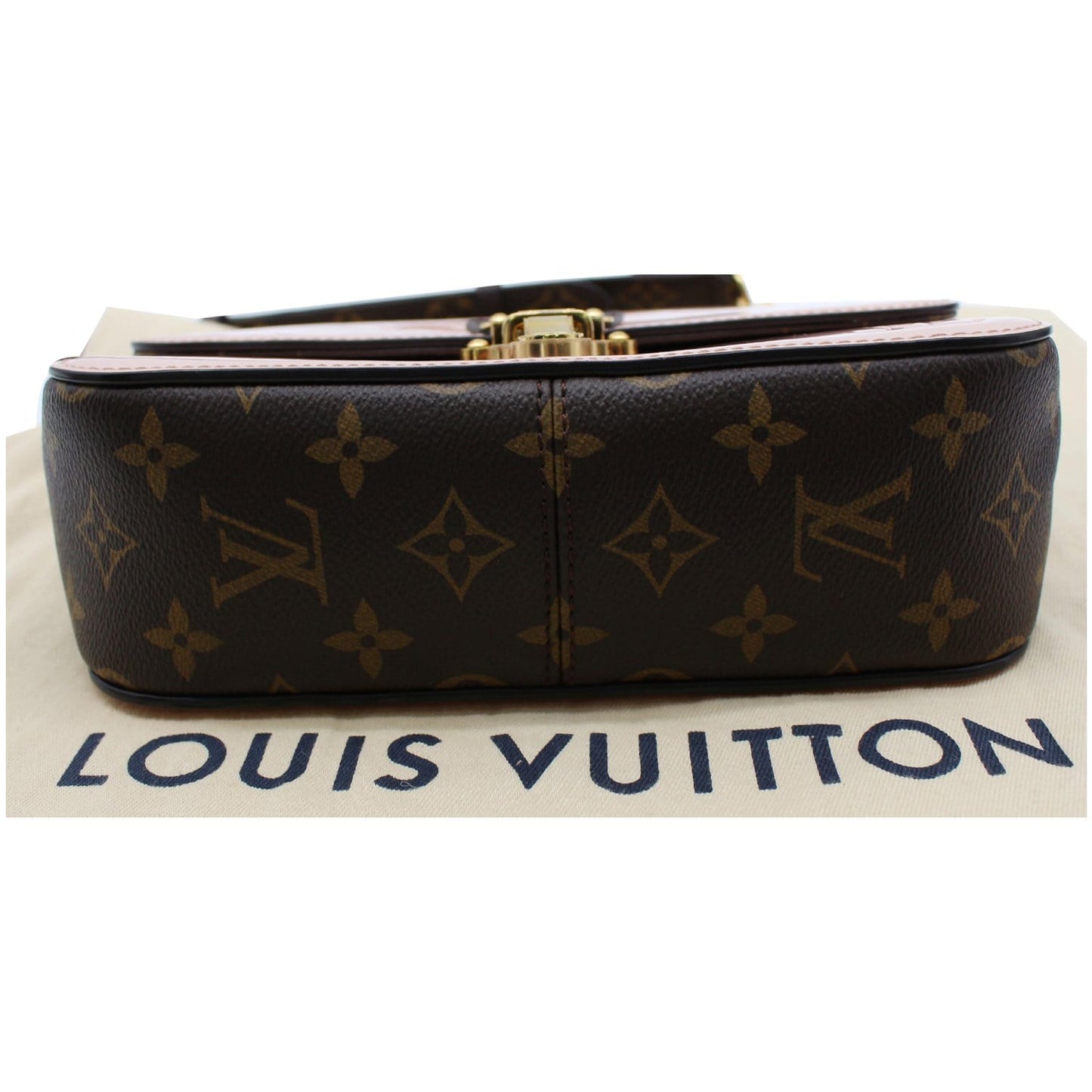 LOUIS VUITTON Cherrywood BB Patent Leather Shoulder Bag Rose Ballerine
