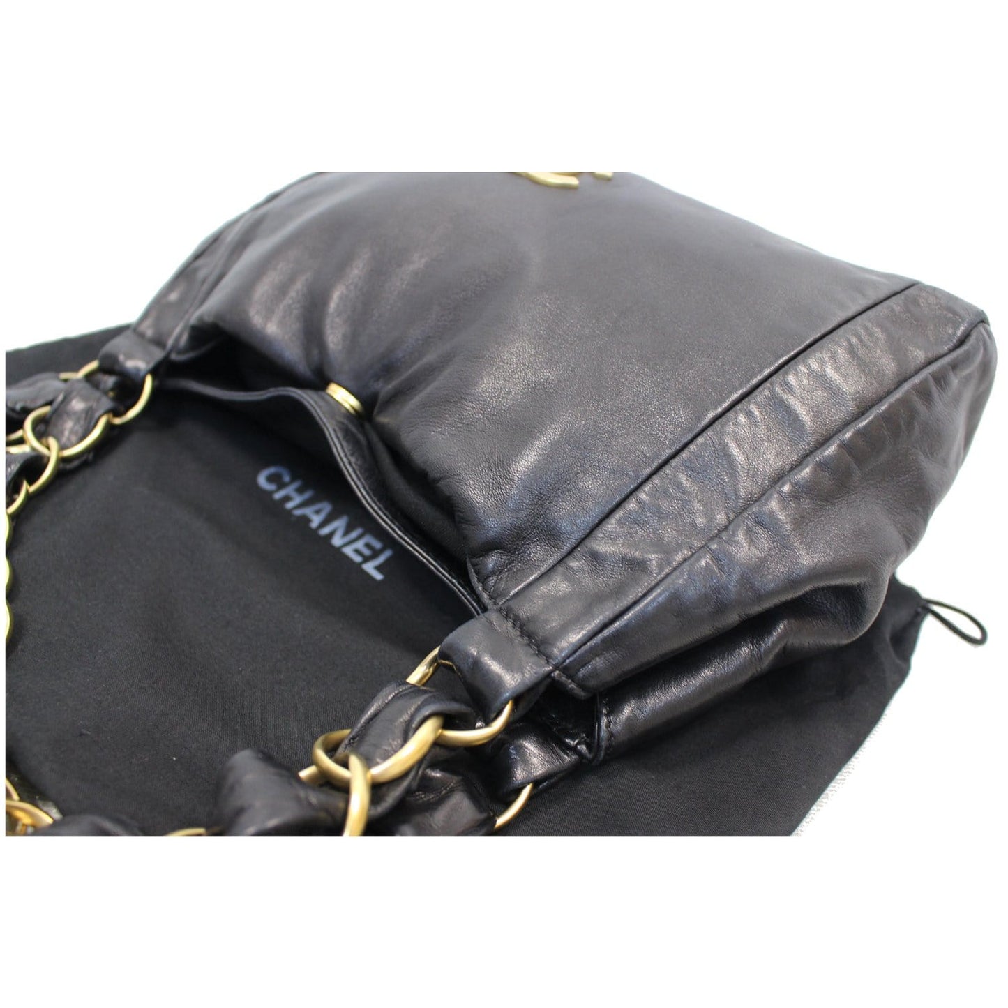 CHANEL CC Classic Small Lambskin Shoulder Bag Black
