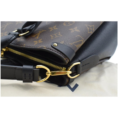 LOUIS VUITTON Soufflot MM Monogram Canvas Shoulder Bag Black