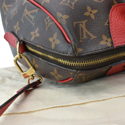 LOUIS VUITTON Retiro NM Monogram Canvas 2Way Shoulder Bag Red