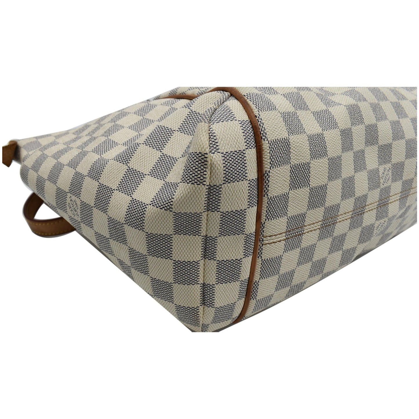 LOUIS VUITTON Totally MM Damier Azur Shoulder Bag White