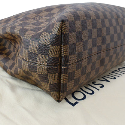 LOUIS VUITTON Graceful MM Damier Ebene Shoulder Bag Brown