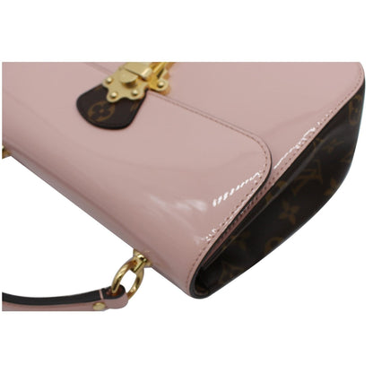 LOUIS VUITTON Cherrywood PM Patent Leather Shoulder Bag Rose Ballerine
