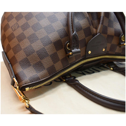 LOUIS VUITTON Siena PM Damier Ebene Shoulder Bag Brown