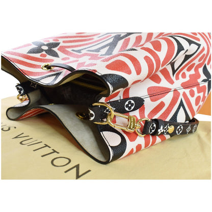 LOUIS VUITTON Crafty NeoNoe MM Monogram Canvas Shoulder Bag Red