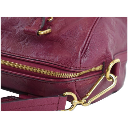 LOUIS VUITTON Speedy 25 Bandouliere Empreinte Leather Shoulder Bag Purple