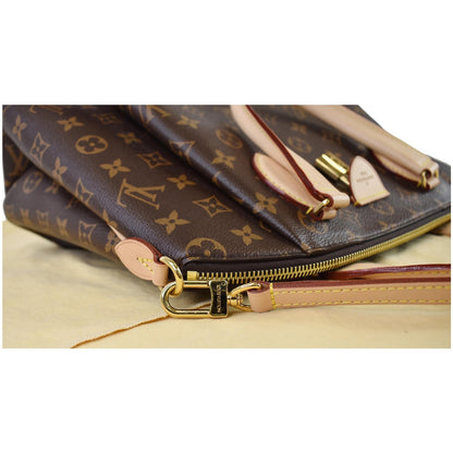 LOUIS VUITTON Rivoli MM Monogram Canvas 2WAY Shoulder Bag Brown