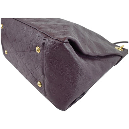 LOUIS VUITTON Artsy MM Empreinte Leather Shoulder Bag Aube